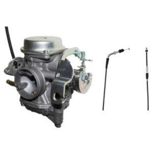 ScootsUSA Select - Tk Carburetor & Throttle Cable for Yamaha Raptor 90 ATV's (2009-2013)(Manual Choke)
