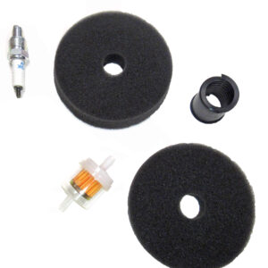 ScootsUSA Select - E-Ton 70cc/90cc 4-Stroke Maintenance Kit & Yamaha Raptor 90 (2009-2013) Maintenance Kit Air Filters, Fuel Filter, Spark Plug & Pu Steering Bushing