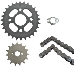 ScootsUSA Select - Eton 70cc & 90cc 2-Stroke ATV Sprocket & Drive Chain Kit