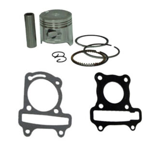 ScootsUSA Select - 49cc (Standard 39mm) Piston Kit with Head & Base Gasket.for GY6-50 Chinese Scooter MotorsPIN 13mm H 31.8 Ctr Pin to Top 17.8
