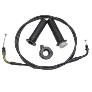 ScootsUSA Select - GY6 Throttle Cable, Handlebar Grip Set & Throttle Cable Housing Kit
