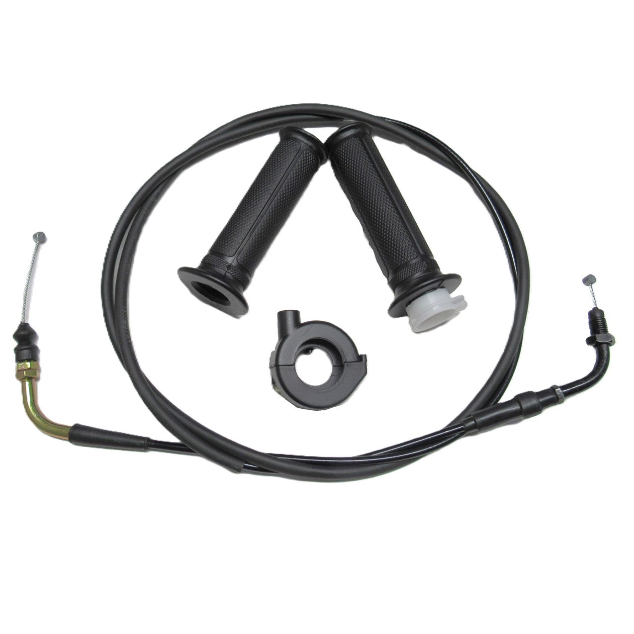 ScootsUSA Select - GY6 Throttle Cable, Handlebar Grip Set & Throttle Cable Housing Kit