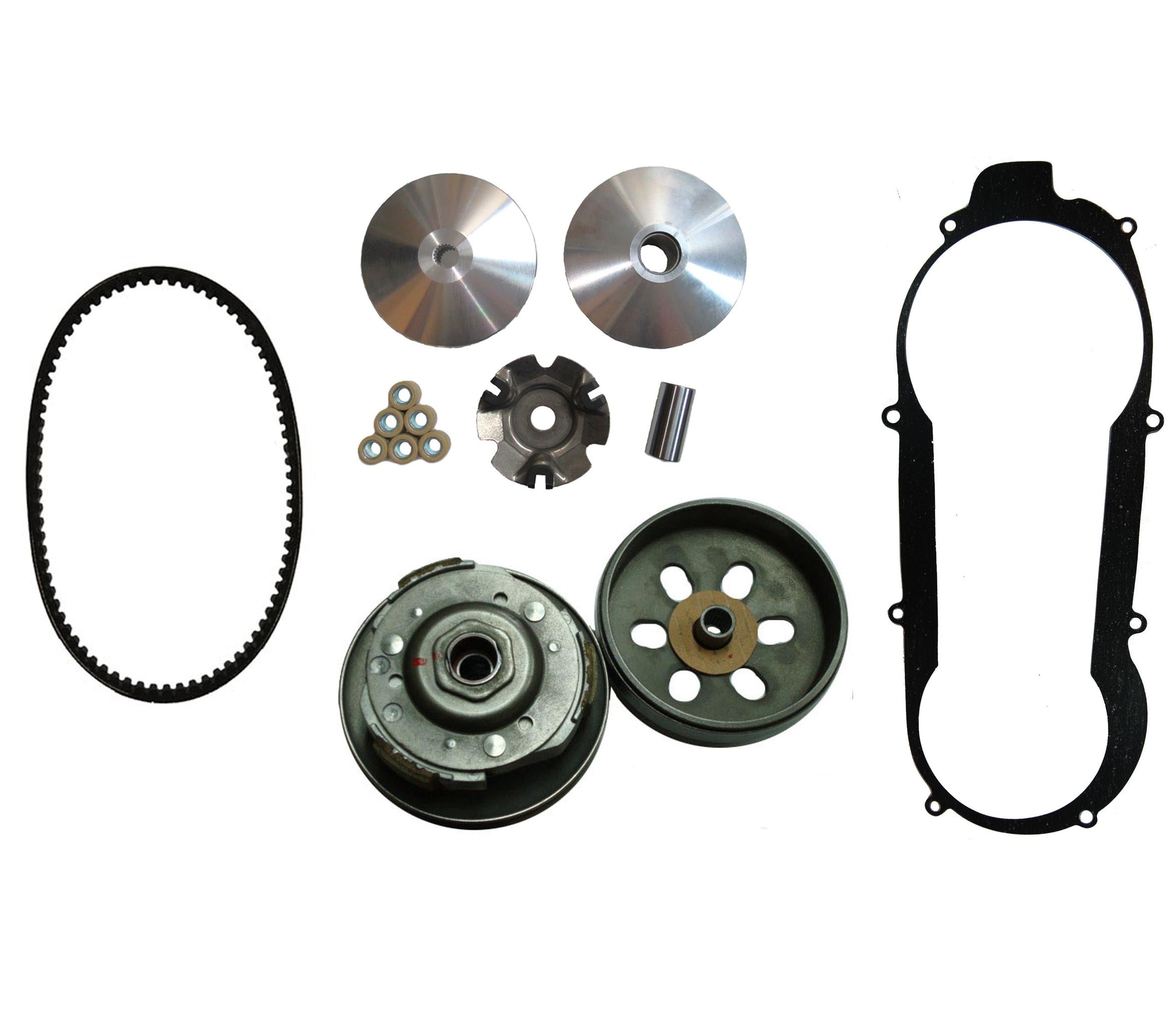 ScootsUSA Select - Cazador Eagle and Cazador Outfitter 200 Front & Rear Clutch Kit with Belt and Gasket