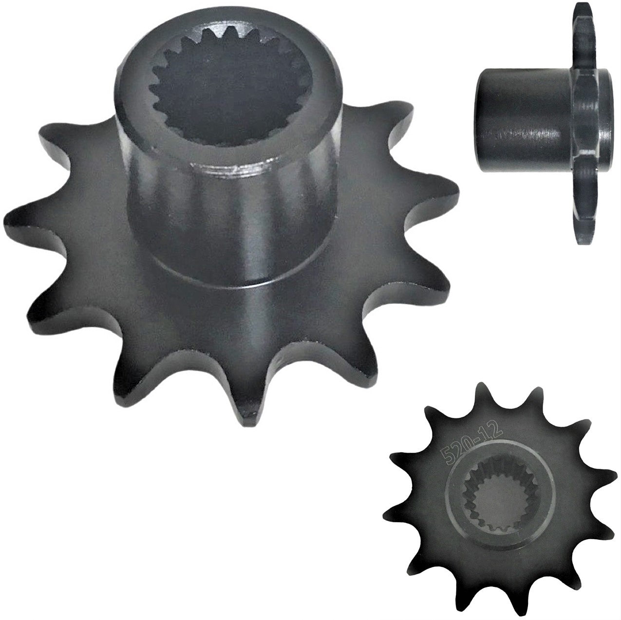 ScootsUSA Select - Front Sprocket #520 12th Splines 19, ID 20mm Total Width 37mm