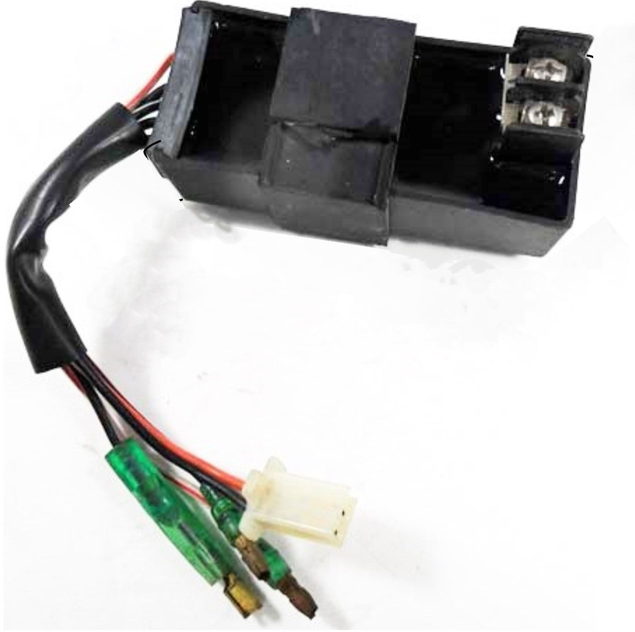ScootsUSA Select - CDI Box 2 Stroke Alpha Sports Kolt 50 49-90cc Taiwan ATVs, Scooters 2 Pin Jack, 1 FM Plug, Male Plugs, Screws 87x38x23 - Image 2