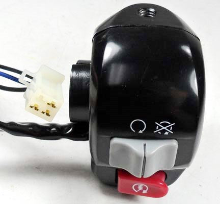 ScootsUSA Select - Handlebar Switch (Right Hand) 3 Pins in 4 Pin Male Jack for Alpha Sports (Tomberlin) Kaliber Rs Scooter