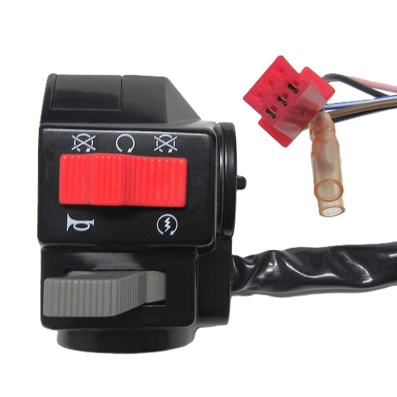 ScootsUSA Select - Handlebar Switch (Left Hand) 3 Pins in 6 Pin Male Jack + 2 Wires