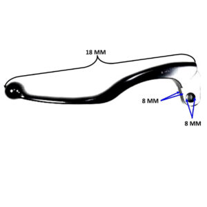 ScootsUSA Select - Rear Brake Lever (Left Hand) for Implus E-Ton TXL50,TXL90, Lightning AXL50, Thunder AXL90, Viper RXL50, 70, 90, 150cc,CXL150 + Polaris, Alpha Sports, Dinli ATVS L 18cm Hole ID 8mm