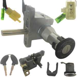 ScootsUSA Select - Ignition Switch (seat Release Type) 3/3 FM Jack, 1 Bullet Connector Bolt Holes C/c 59mm