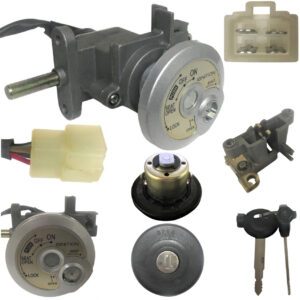 ScootsUSA Select - Ignition Switch (seat Release Type) 4/4 FM Jack Bolt Holes C/c 50mm Shaft L 33mm