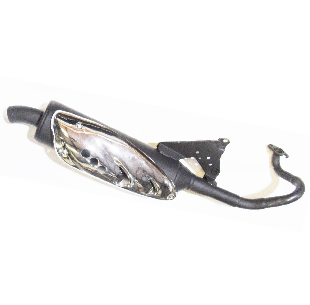 ScootsUSA Select - Exhaust Muffler for Alpha Sport Kaliber Rs + Many Other GY6 125-150cc Scooters