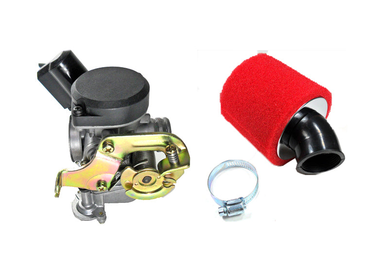ScootsUSA Select - Carburetor PD18J & Air Filter 49cc GY6 50cc QMB139 Tao Tao Peace