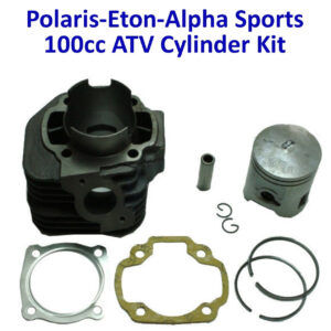 ScootsUSA Select - Cylinder Piston Top End Kit High Performance 100cc 2 Stroke B 54mm Pin 12mm H 77mm for Many Taiwanese Youth ATVS for Eton 90/90R, Polaris 90