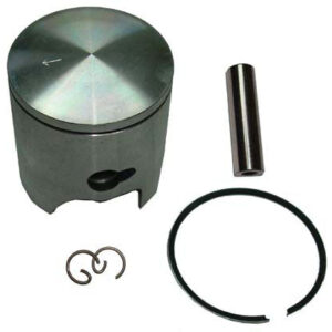 ScootsUSA Select - Piston Kit 70cc 2-stroke B 47.6 Pin 10 H 49 Ctr Pin to Top 49mm for Cast Cylinders