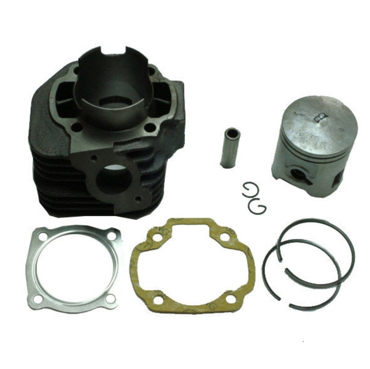 ScootsUSA Select - Cylinder Piston Top End Kit 70cc 2 Stroke 47mm for E-Ton Viper RXL70 ATVS + Viper 50 and Beamer, Matrix 50cc Scooters (See More Info) B 47mm 10mm H 64mm Adly, E-Ton, Jog, Polaris - Image 2
