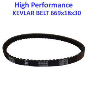 ScootsUSA Select - Belt 669x18x30 Kevlar GY6-50 QMB139 49cc Chinese Scooter Motors with 10" Wheels