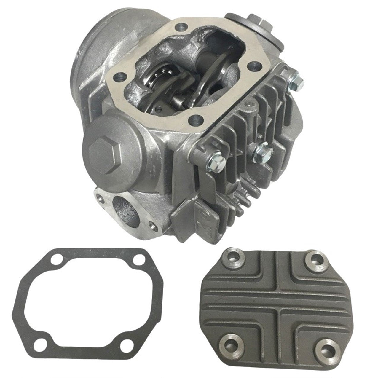 ScootsUSA Select - Cylinder Head 47mm Honda Copy 70/90 ATV, Dirt Bike (With Valves and Cam) Cam Sprocket Teeth 28