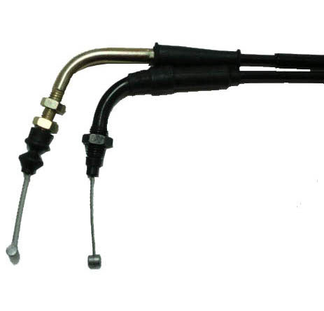 ScootsUSA Select - Throttle Cable Screw in for Many 50-150cc 4 Stroke Scooters Out 74"/Inner Wire 78