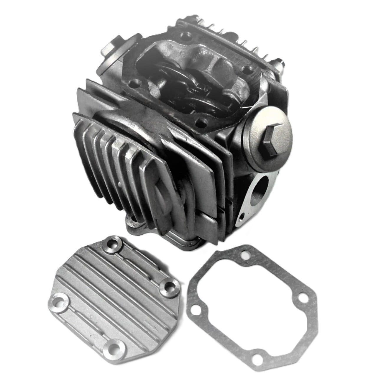 ScootsUSA Select - Cylinder Head 39mm Honda Copy 50 ATV, Dirt Bike with Cam-Valves Installed Cam Sprocket Teeth 28