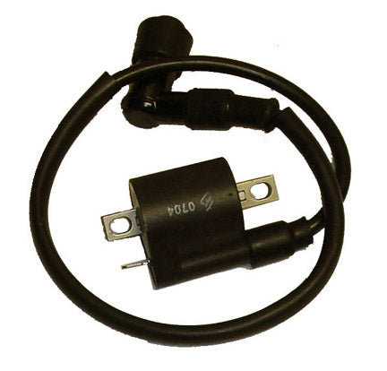 ScootsUSA Select - Ignition Coil Plug Cap 90deg, 18", 1 Terminal for Many ATVs, Motorcycles 110-300cc Engines