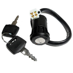 ScootsUSA Select - Ignition Switch for Many ATVS 4 Pins in 4 Pin Male Jack OD 25mm