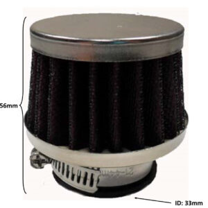 ScootsUSA Select - Air Filter ID 33mm, Total L 56mm Filter Color May Vary From Our Picture