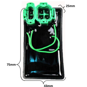ScootsUSA Select - CDI Box 2 Stroke for E-Ton Beamer 50 I,ii,iii + Matrix 50 49cc Scooters 2 Plug, 6 Pin