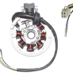 ScootsUSA Select - Stator 49cc 2 Stroke for Many Chinese Scooters 6 Coil 4 Pin in 4 Pin Jack + 1 Wire
