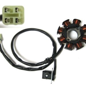 ScootsUSA Select - Stator 49-150cc for Many Taiwanese ATVS and Scooters 8 Coils 4 Pin in 4 Pin Jack **