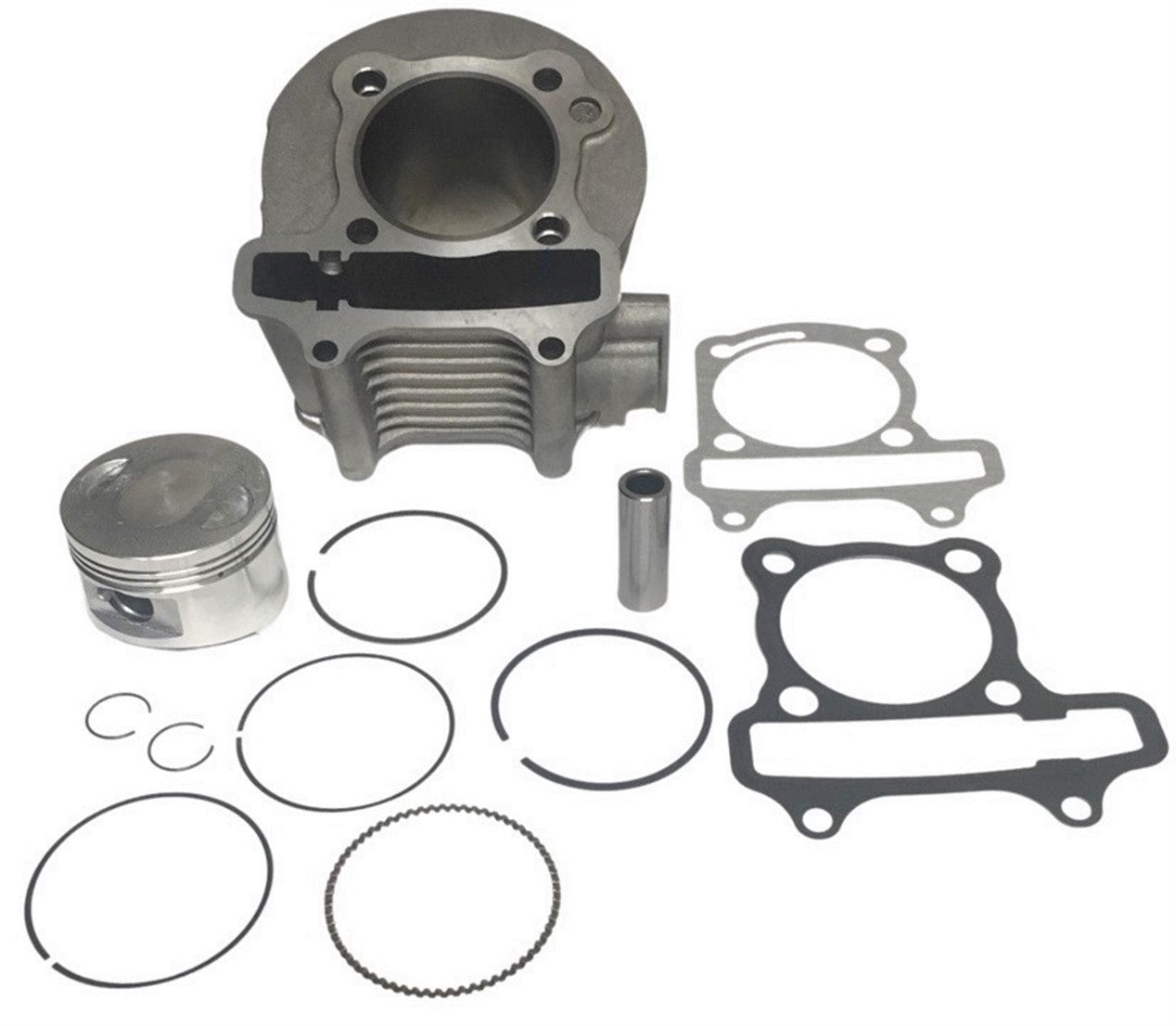 ScootsUSA Select - Cylinder Piston Top End Kit for GY6-150 ATVs, GoKarts, Scooters, UTVS Type 1 Bolt Pattern B 57 H 69