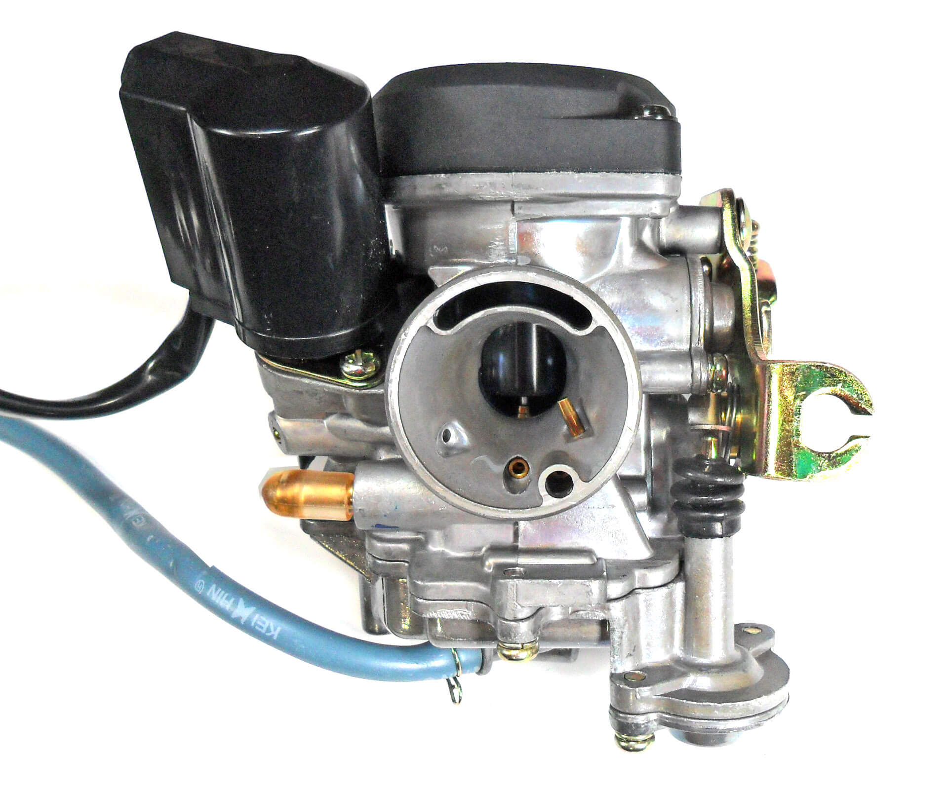 ScootsUSA Select - Keihin Style PD18J Carburetor with Booster Pump Top Quality - Best Value Intake ID 18 OD 28 Air Box OD 38mm for Most 49-90cc Scooters with GY6 Belt Drive Motors - Image 2