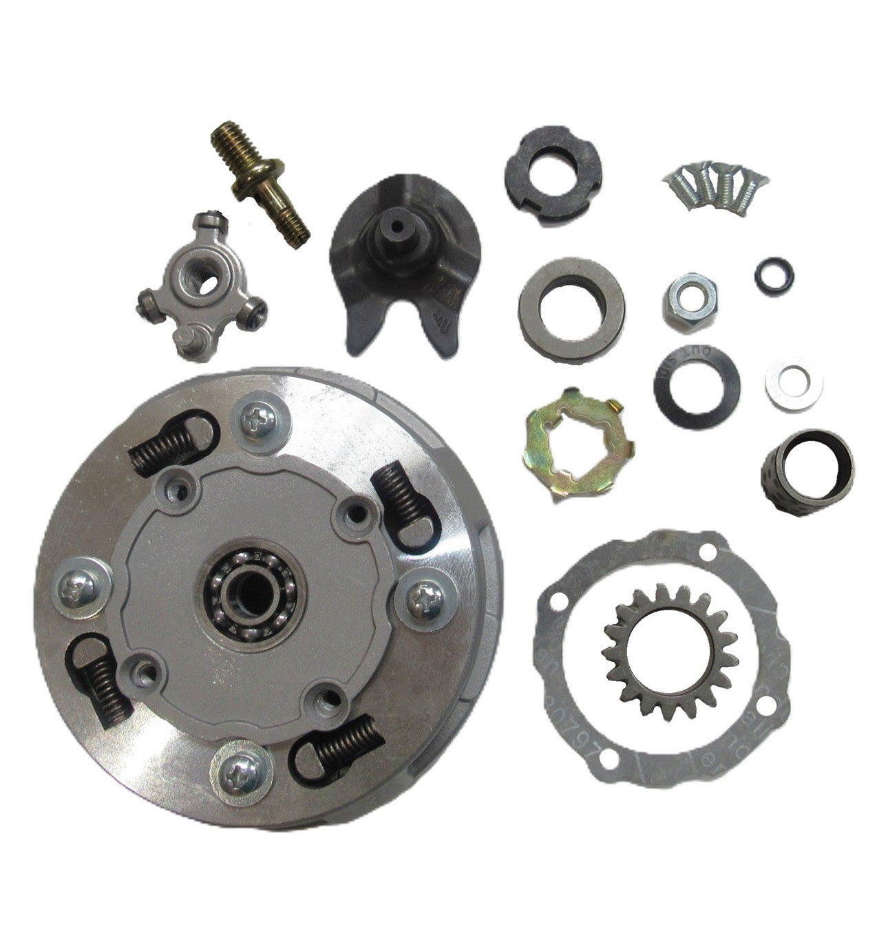 ScootsUSA Select - Rear Clutch 50-125cc Honda Copy Semi Auto ATVs, Dirtbikes Clutch OD 116 Shaft 17mm 17th Gear