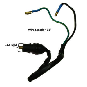 ScootsUSA Select - Rear Brake Switch 2 Male Plugs OD 11.5 Wire L 280mm for Implus E-Ton TXL50,TXL90, Lightning AXL50, Thunder AXL90, Viper RXL50, 70, 90, 150cc,CXL150 + Beamer, Matrix Scooters +