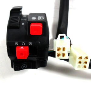 ScootsUSA Select - Handlebar Switch (Left Hand) Manual Choke Lever 4 Pins in 4 Pin Male Jack + 5 Pins in 6 Pin Male Jack