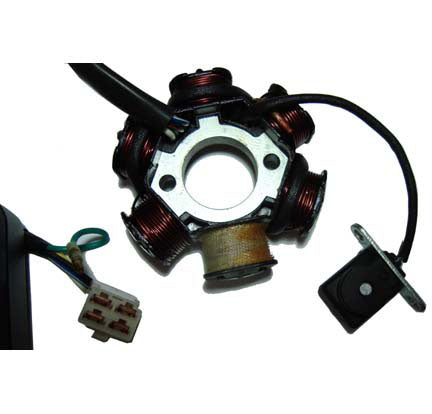 ScootsUSA Select - Stator 49-150cc 4 Stroke for Many Chinese ATVs, GoKarts, Scooters 6 Coil 4 Pin in Pin Jack + 1 Wire - Image 2