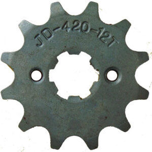 ScootsUSA Select - Front Sprocket #420 12th Bolts 2x26mm Ctr to Ctr, Splines 6 Shaft 14/17mm (shortest/longest Point) Bolts M5, Holes to 26mm