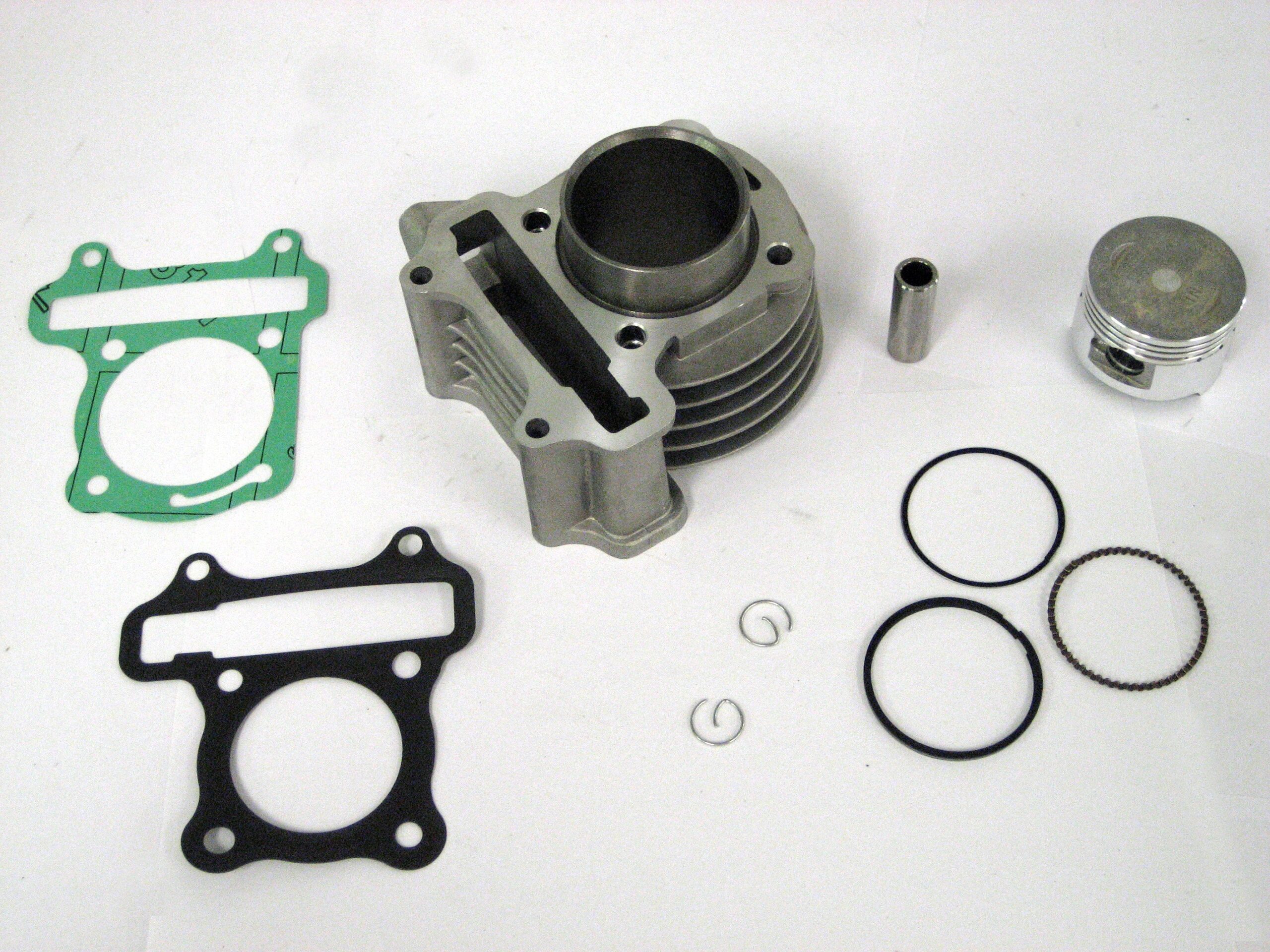 ScootsUSA Select - 80cc (High Performance) Cylinder Piston Top End Kit for GY6-50 QMB139 Chinese Scooter Motors. Bore 47mmRequires Head #634585 - Image 2