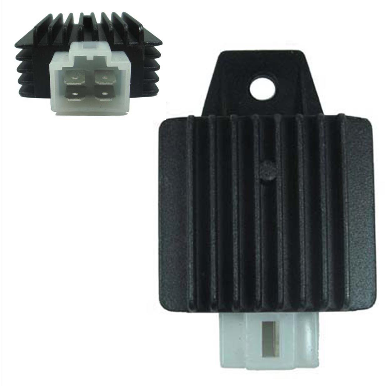 ScootsUSA Select - Voltage Regulator Rectifier 49-150cc Chinese ATV, Scooters 4 Pins in 4 Pin Jack 49x43