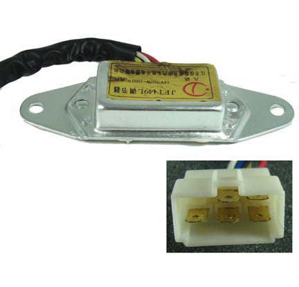 ScootsUSA Select - Voltage Regulator Rectifier 650cc UTV Side by Sides 5 Pins in 6 Pin Jack 120x40, Bolts Ctr to Ctr 115mm