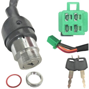 ScootsUSA Select - Ignition Switch for Many Chinese ATVS 4 Pins in 4 Pin Male Jack