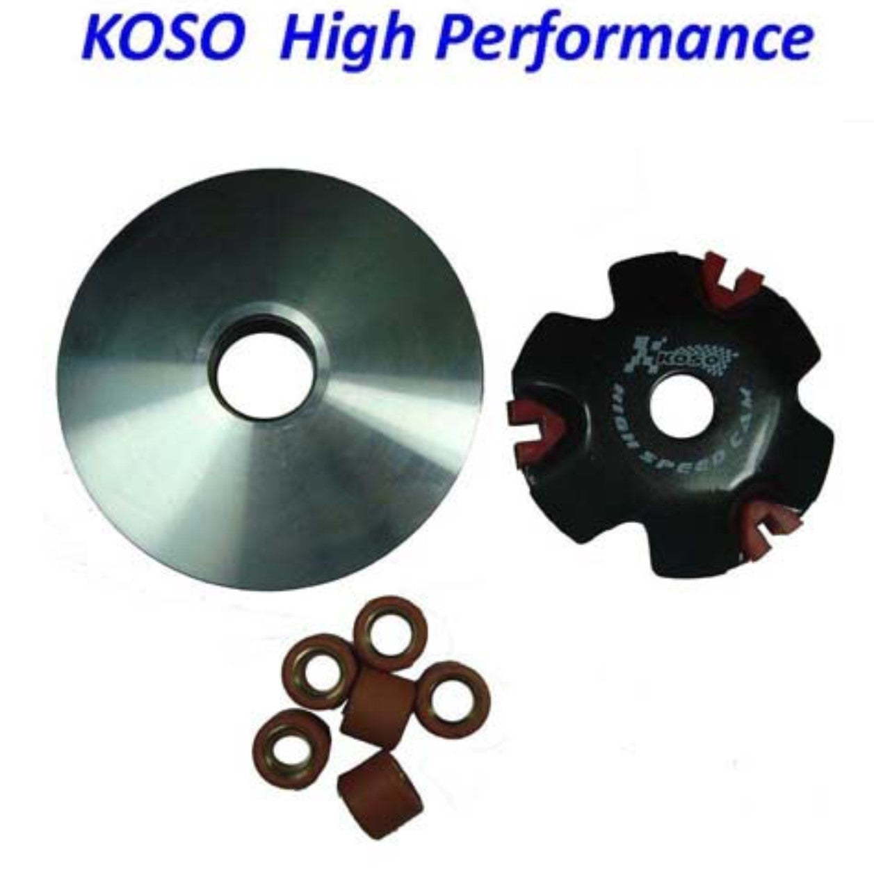 ScootsUSA Select - Variator Kit (high Performance) Koso GY6-QMB 49cc Chinese Scooters Shaft 14mm OD 88