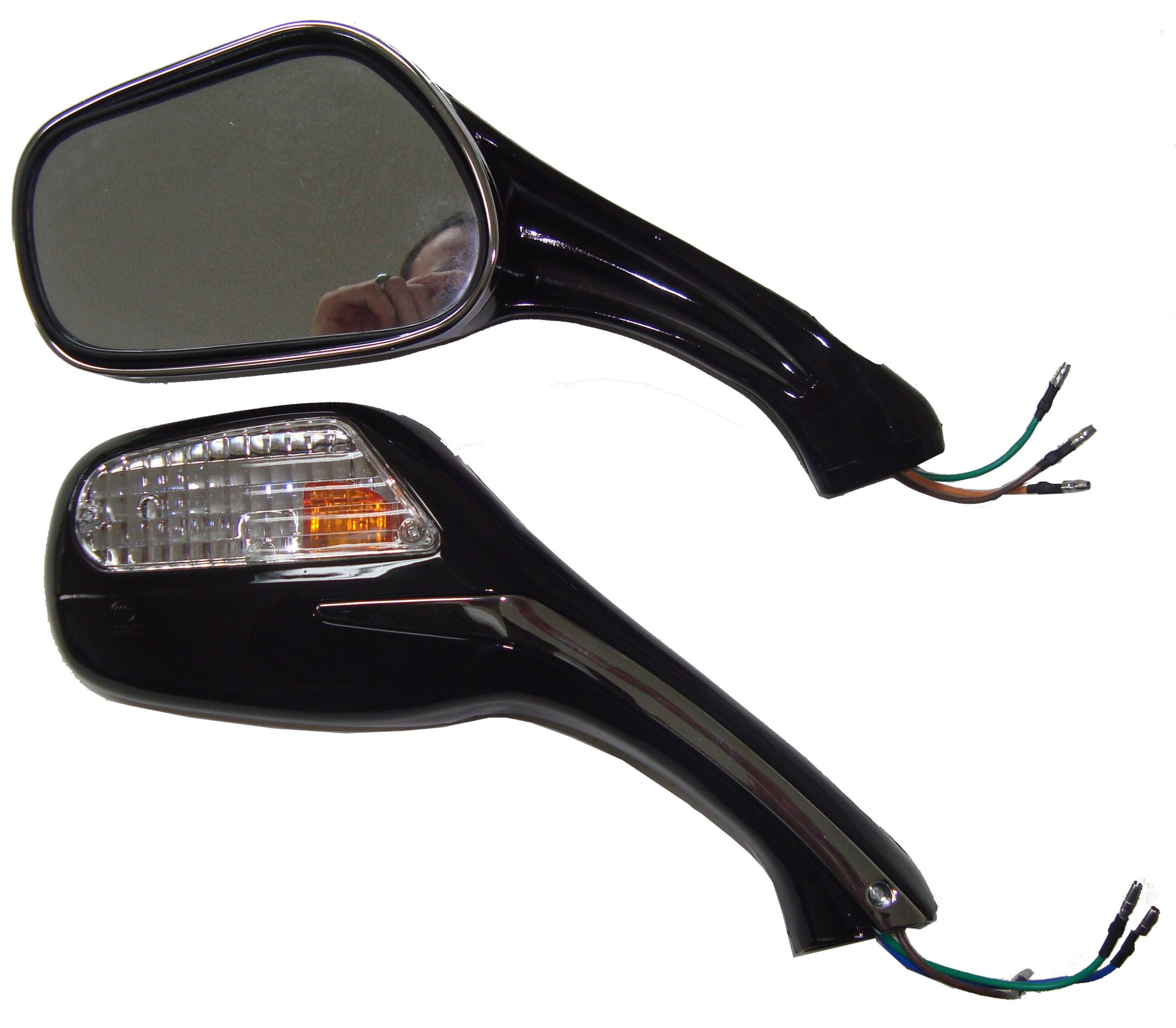 ScootsUSA Select - Mirrors with Lights 8mm (Both RH Thread) Sold per Pair