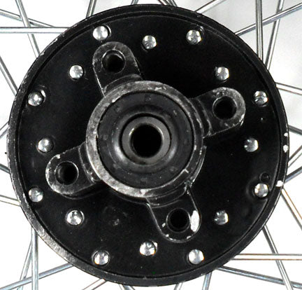 ScootsUSA Select - Rear Wheel with TireRim 1.85x12Tire 3.00x12 Disc BrakeSide 1 Bolts Cross C/c 68mm Side 2 66mm Axle ID 12mm Seal 20x37x7x6 - Image 2