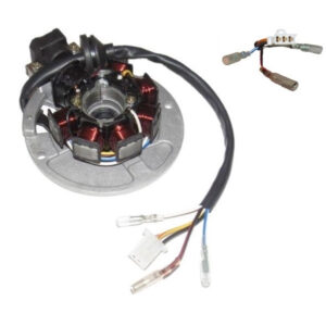 ScootsUSA Select - Stator 49cc 2 Stroke for Many Chinese Scooters 7 Coil 3 Pin in 3 Pin Jack + Wires