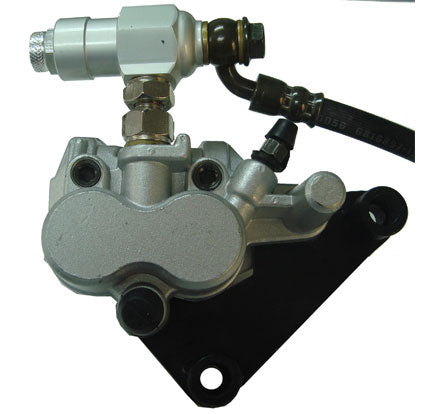 ScootsUSA Select - Front Brake Assembly for Many Chinese Scooters Brake Line L 45" 2 Wire Switch Caliper Holes 84mm Ctr to Ctr Caliper L 95mm W 70mm - Image 2