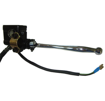 ScootsUSA Select - Front Brake Assembly for Many Chinese Scooters Brake Line L 45" 2 Wire Switch Caliper Holes 84mm Ctr to Ctr Caliper L 95mm W 70mm - Image 3