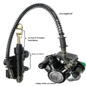 ScootsUSA Select - Rear Foot Brake Assembly 50-125cc Mid Sized Chinese ATVs, Dirt Bikes