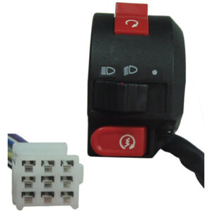 ScootsUSA Select - Handlebar Switch (Left Hand) 9 Pins in 9 Pin Male Jack