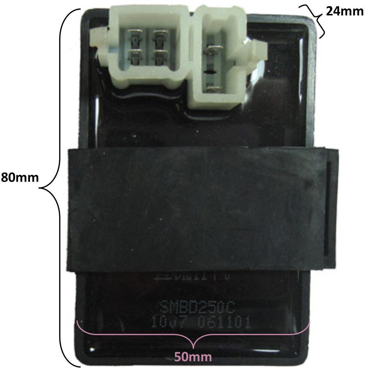 ScootsUSA Select - CDI Box 4 Stroke 150-250cc ATVs-Motorcycles 4 Pin in Pin Jack 2 in 3 Jack 80x50x24