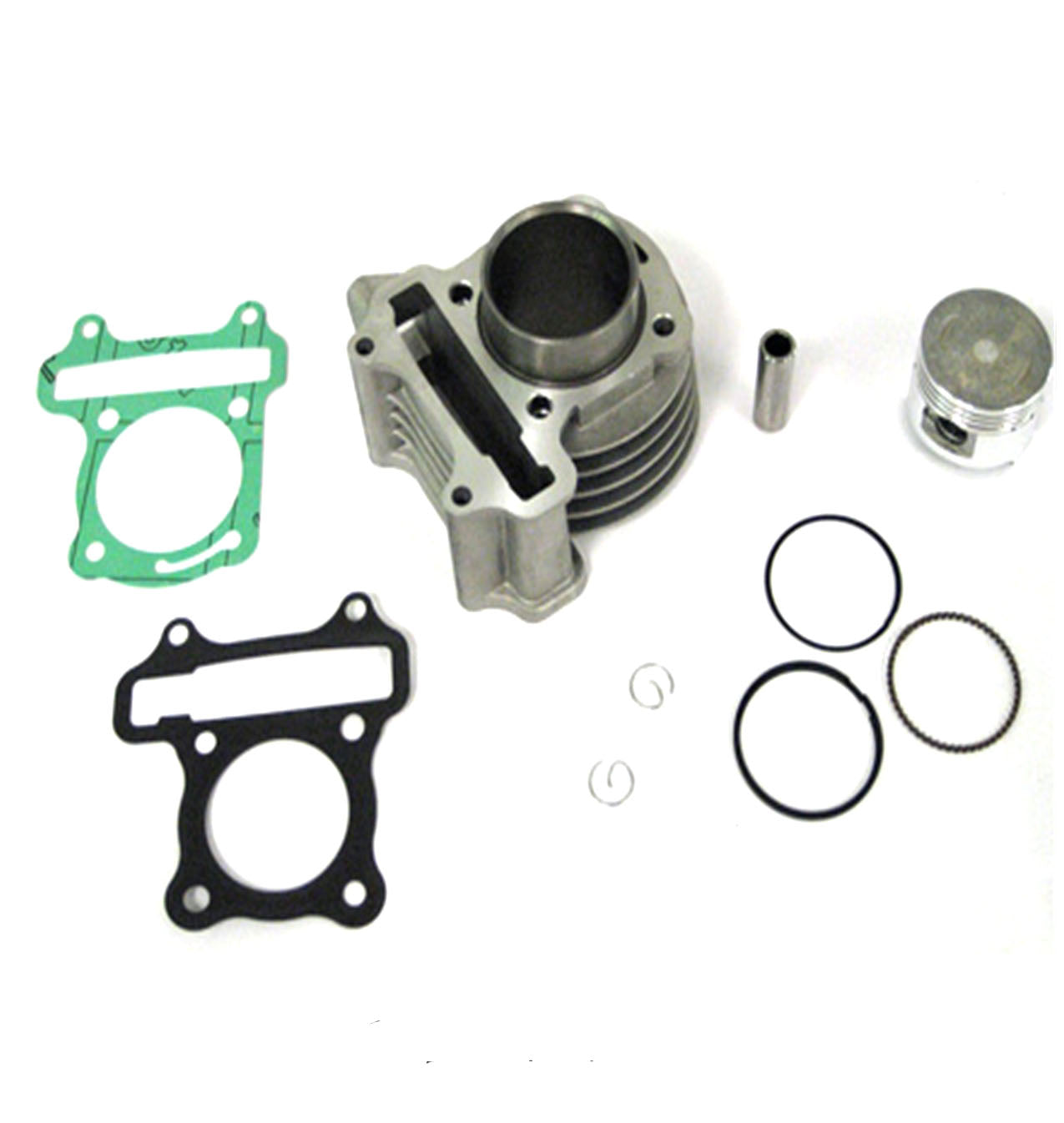 ScootsUSA Select - 60cc (High Performance) Cylinder Piston Top End Kit for GY6-50 QMB139 Chinese Scooter Motors. Bore 44mm - Image 2